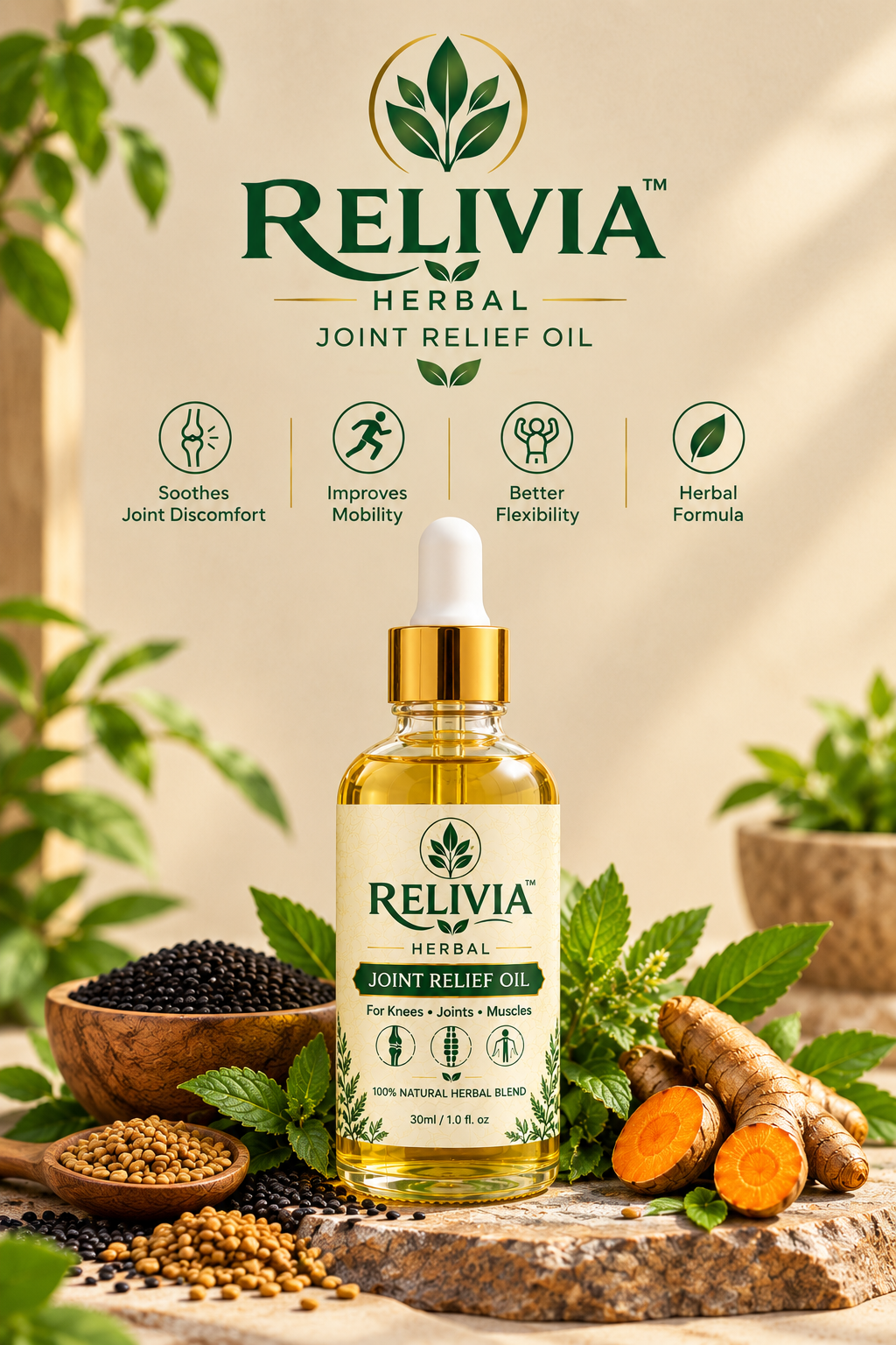 RELIVIA Herbal Joint Relief Oil
